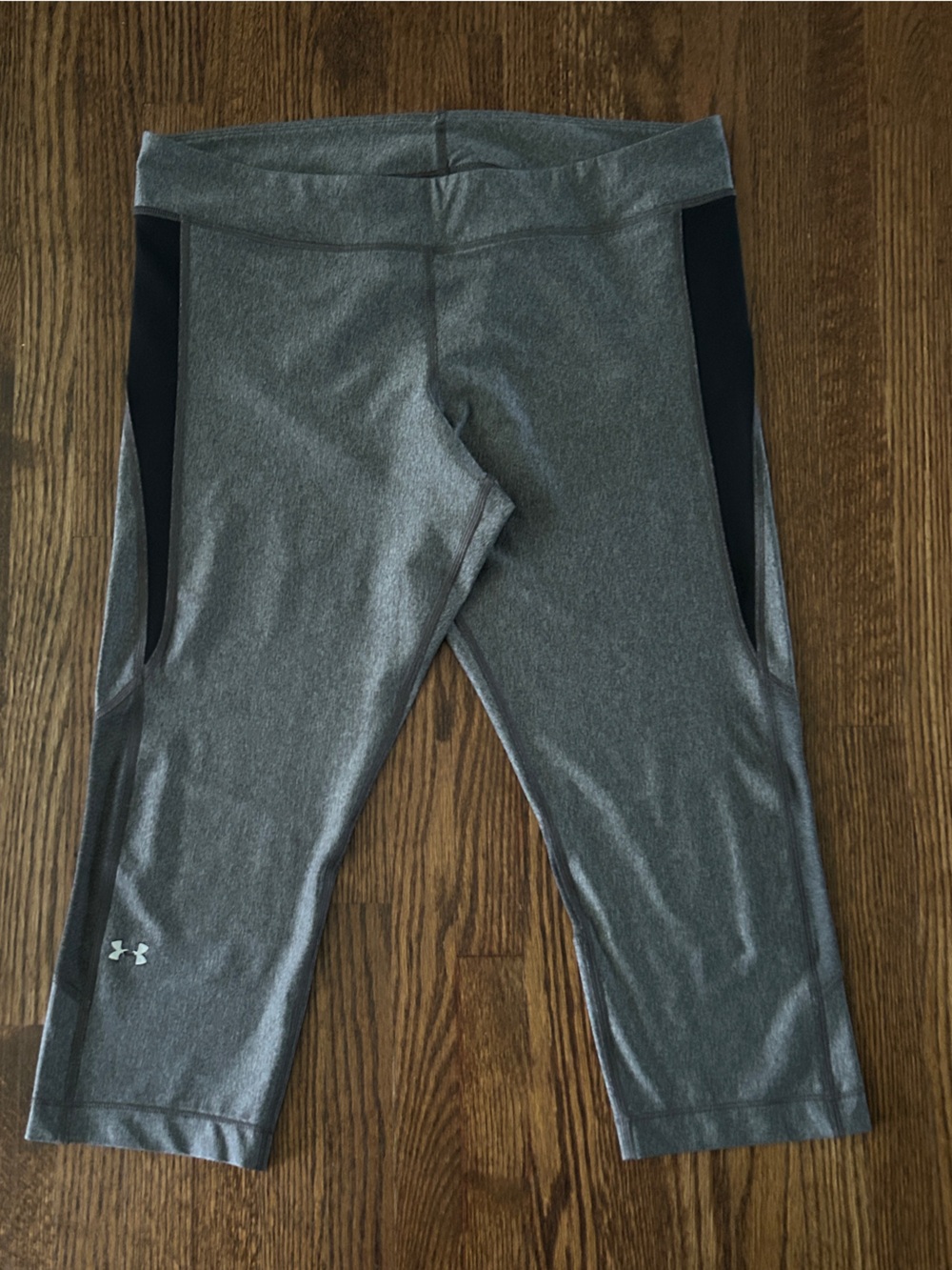 Under Armour HeatGear Compression Cropped Leggings Gray XL
